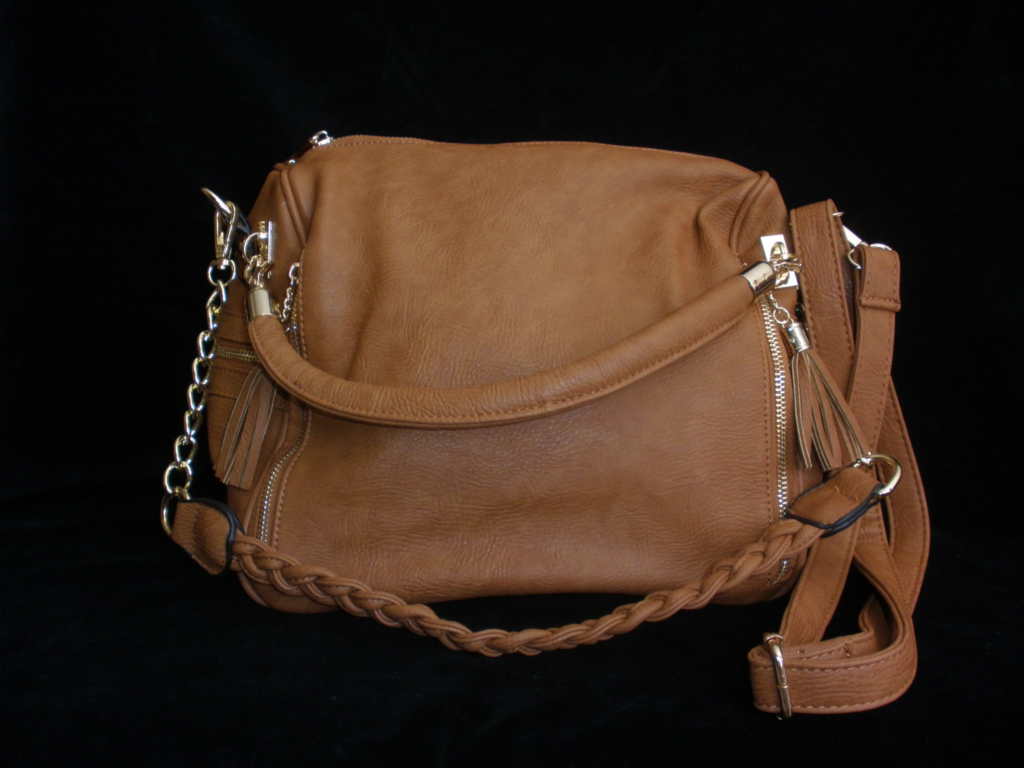 Caitlyn Braided Strap Bucket Bag