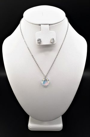 Crystal AB Shell Necklet