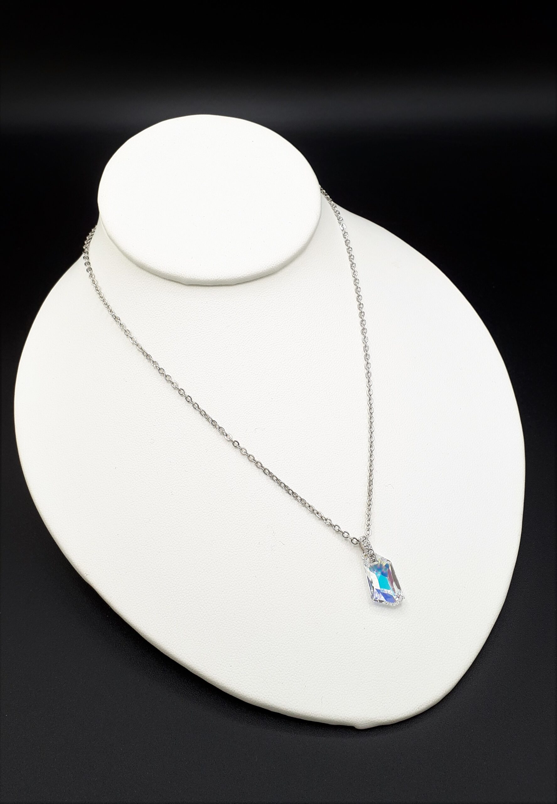 Crystal Square Taper Necklet - Image 2