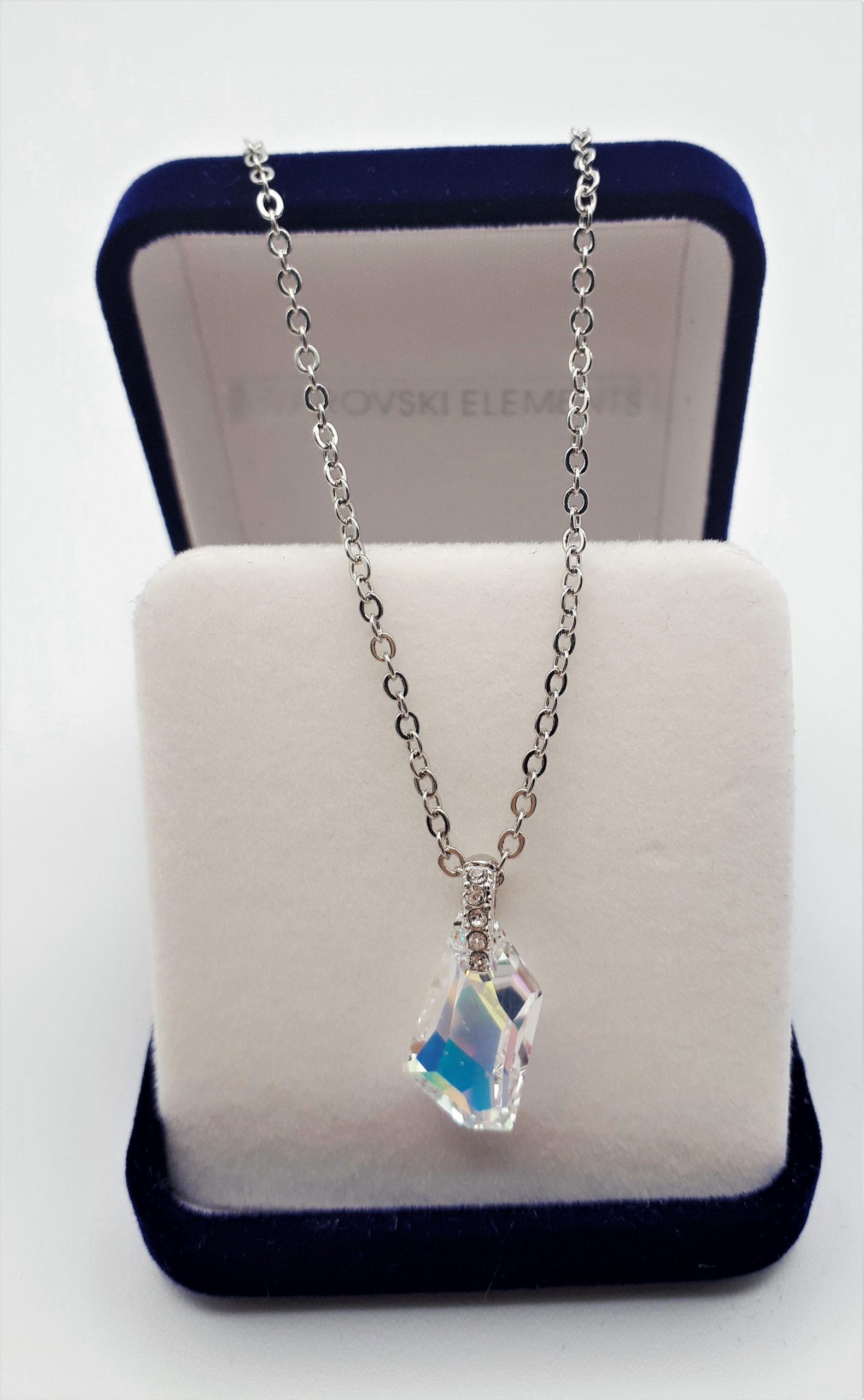 Crystal Square Taper Necklet - Image 3