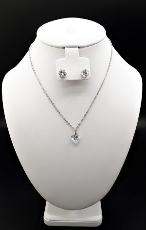 Crystal AB Nugget Necklet
