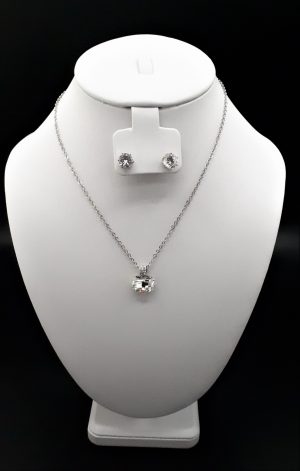 Crystal Cushion Cut Necklet