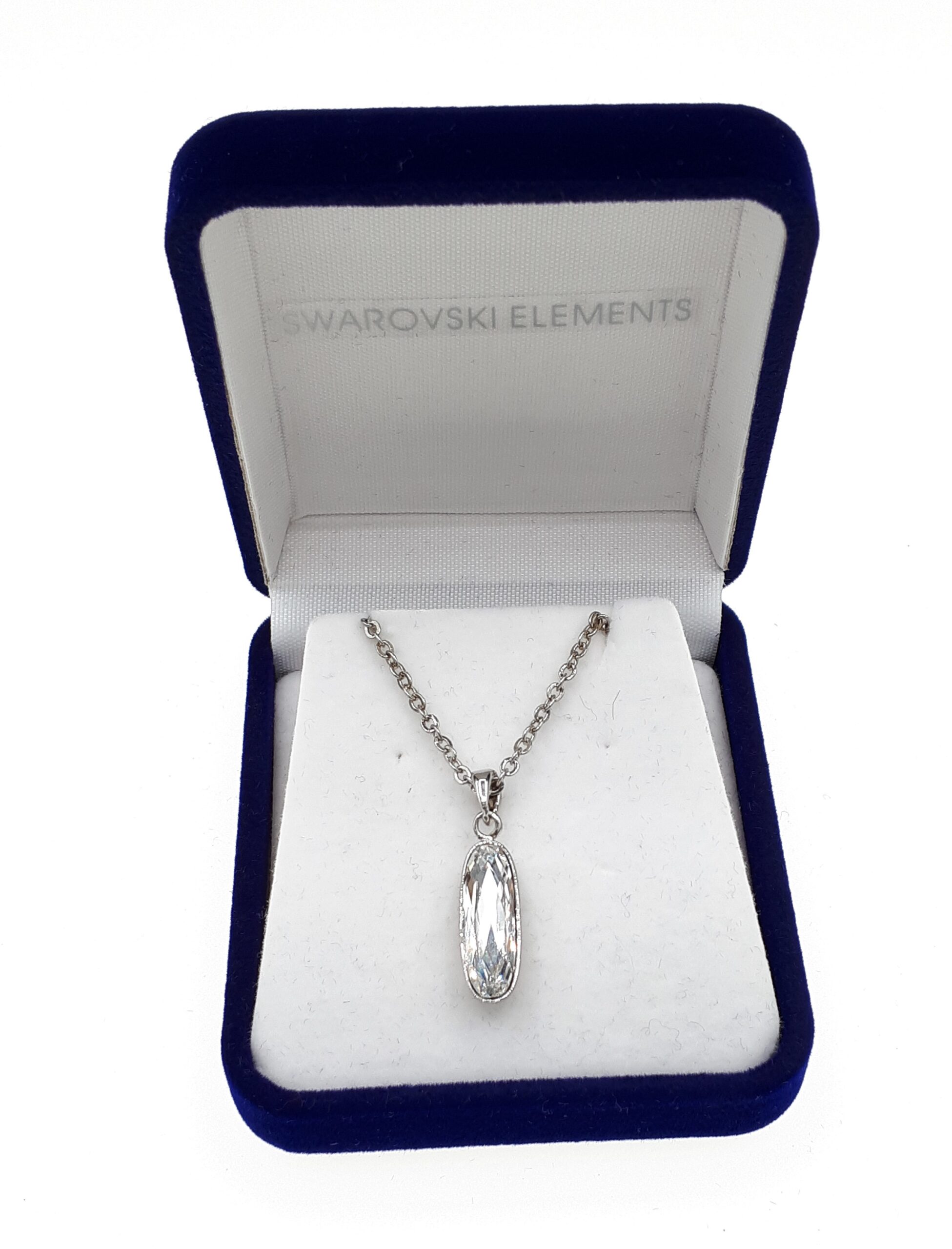 Crystal Elongated Oval Necklet - Image 3