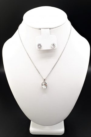 Crystal Oval Necklet