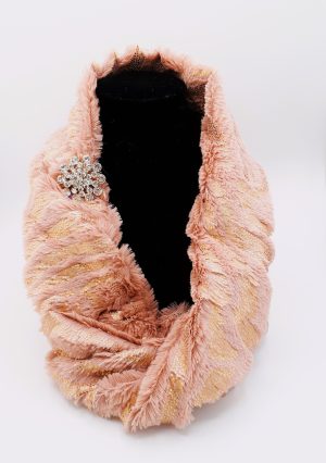 Shimmer Neck Warmer Blush